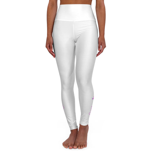 High Waisted Premium Leggings - White